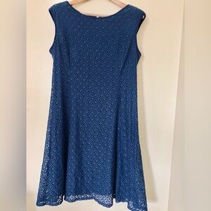 Jessica Howard Navy Lace Overlay Dress